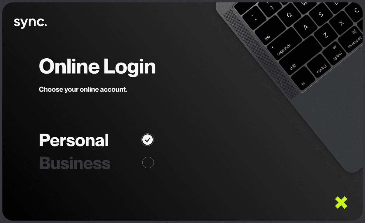 Online Banking Login Flow